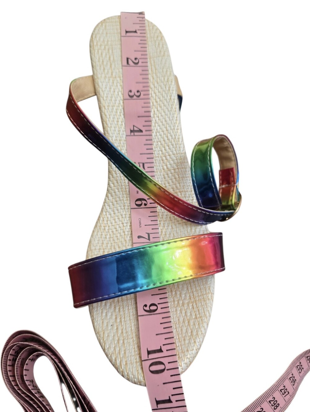 Colorful Strappy Wedge Sandals - Picture 12 of 12